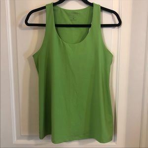 Athleta Green Built in Bra Tank Top